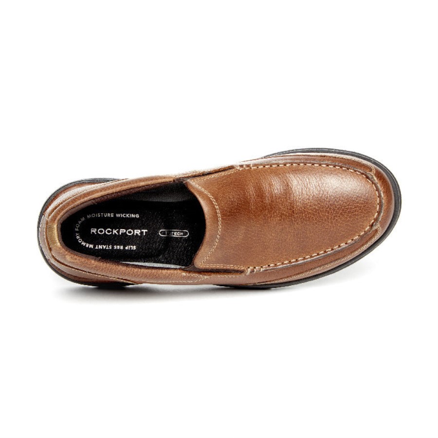 Rockport Men's ProWalker Eureka Plus Slip-On Bridle Brown