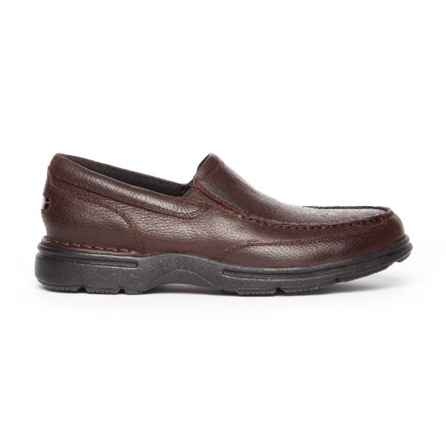 Rockport Men's ProWalker Eureka Plus Slip-On Dark Brown
