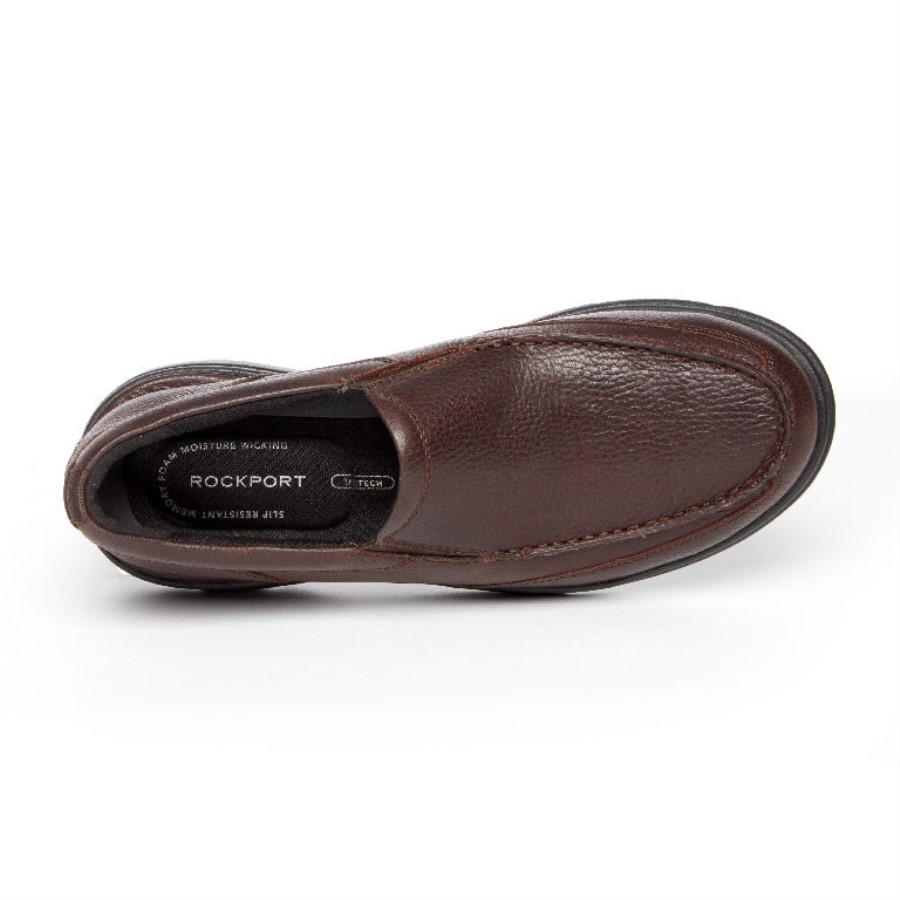Rockport Men's ProWalker Eureka Plus Slip-On Dark Brown