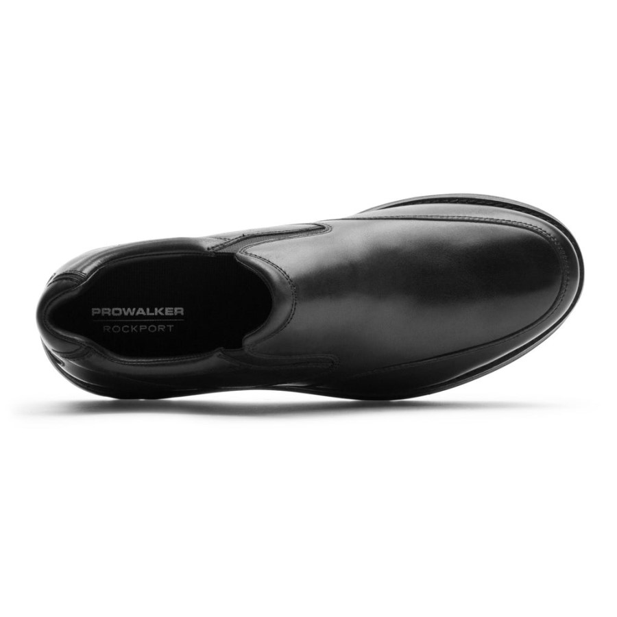 Rockport Men's ProWalker NEXT Slip-On Black Lea
