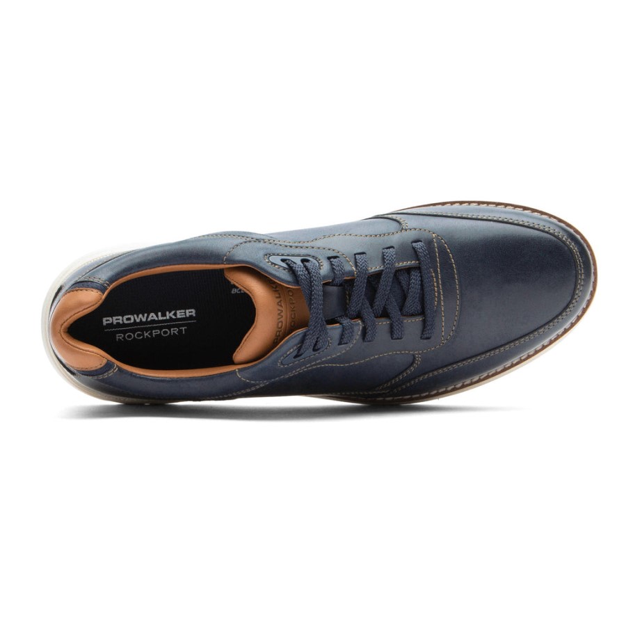 Rockport Men's ProWalker NEXT Sneaker New Dress Blues Lea
