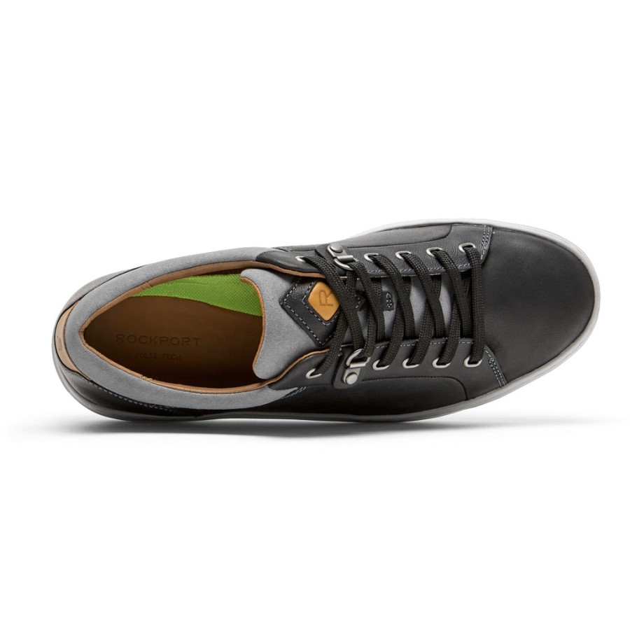 Rockport Men's PulseTech Cupsole Sneaker Black Leather Ii