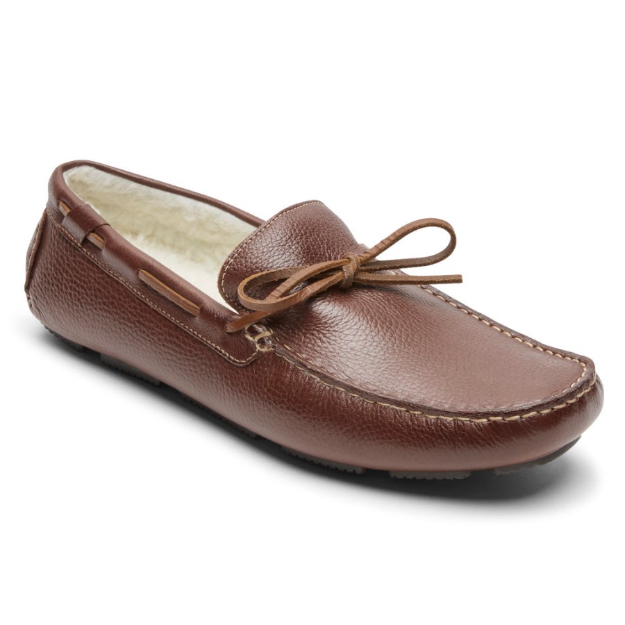 Rockport Men's Rhyder Tie Slipper Mahogany