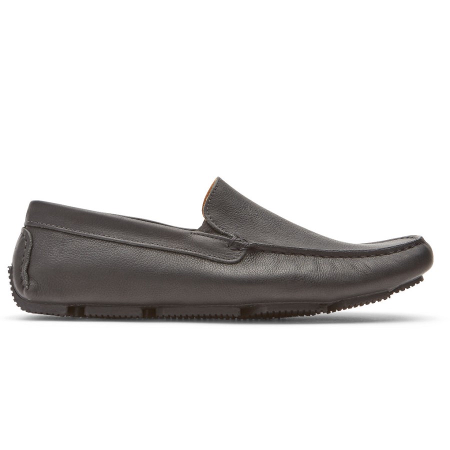 Rockport Men's Rhyder Venetian Loafer Black Tumbled