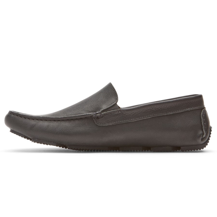 Rockport Men's Rhyder Venetian Loafer Black Tumbled