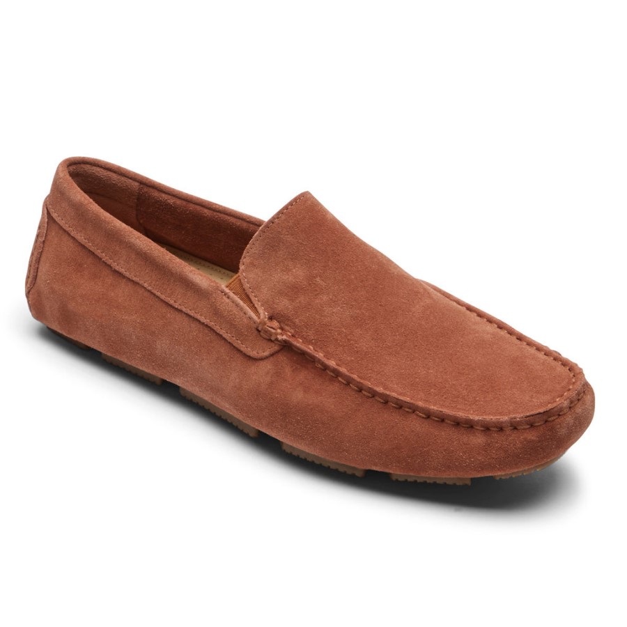 Rockport Men's Rhyder Venetian Loafer Cranberry Suede