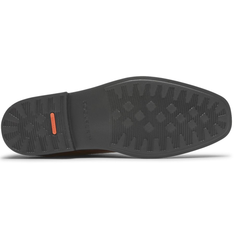 Rockport Men's Slayter Apron Toe Oxford New Brown Glass