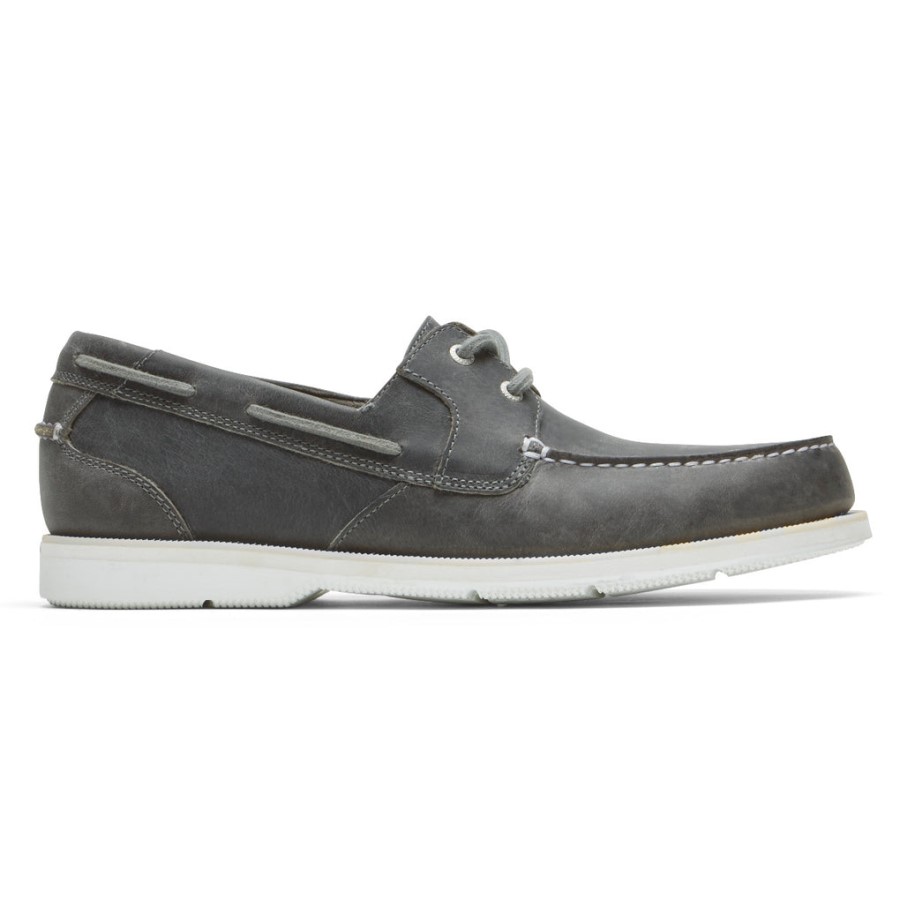 Rockport Men's Southport Boat Shoe Steel Grey