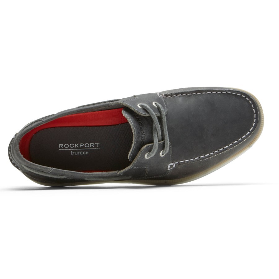 Rockport Men's Southport Boat Shoe Steel Grey