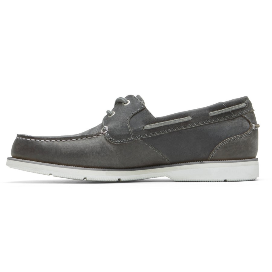Rockport Men's Southport Boat Shoe Steel Grey
