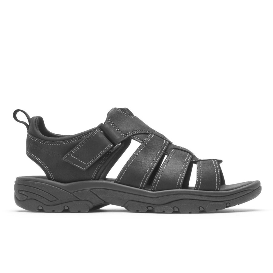 Rockport Men's Springboro Rocklake Fisherman Sandal Black