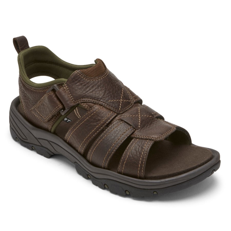 Rockport Men's Springboro Rocklake Fisherman Sandal Brown