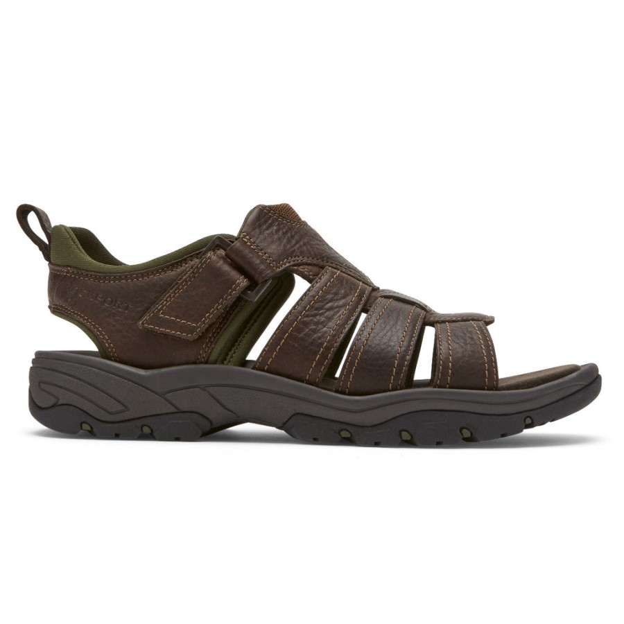 Rockport Men's Springboro Rocklake Fisherman Sandal Brown