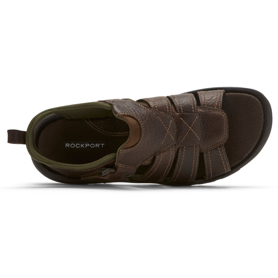 Rockport Men's Springboro Rocklake Fisherman Sandal Brown