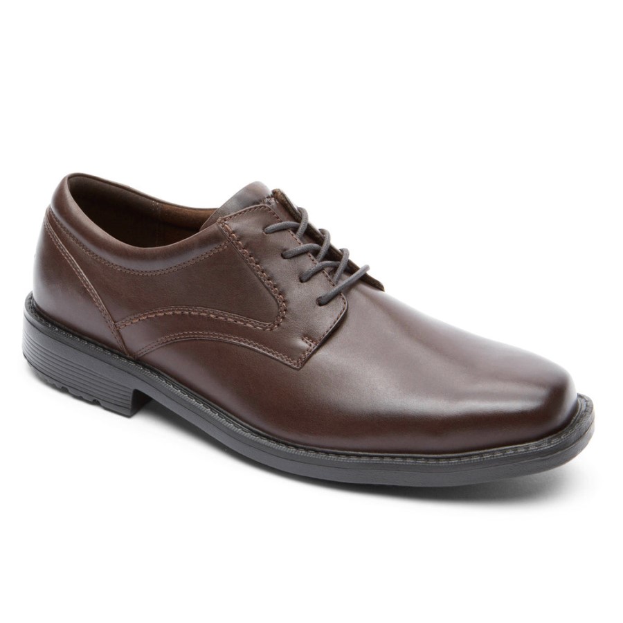 Rockport Men's Style Leader 2 Plain Toe Oxford Dark Brown