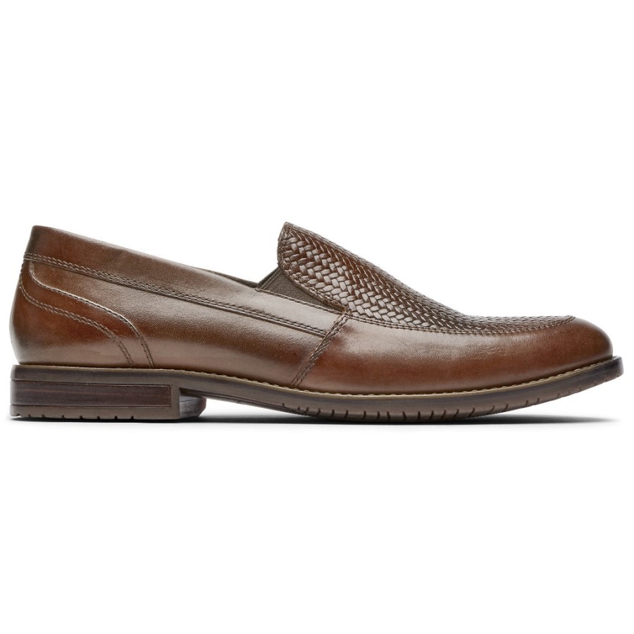 Rockport Men's Style Purpose 3 Woven Loafer Cognac