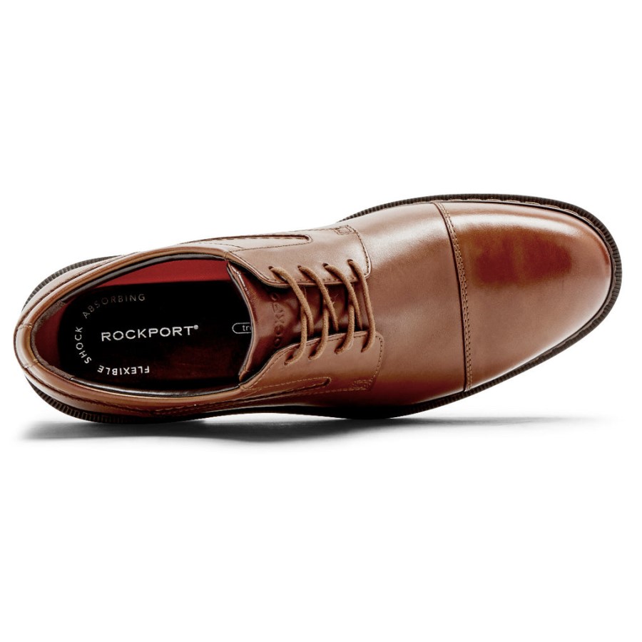 Rockport Men's Tanner Cap Toe Oxford Cognac