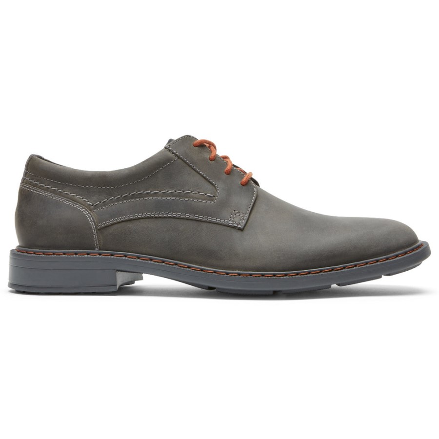 Rockport Men's Tanner Plain Toe Oxford Steel Grey