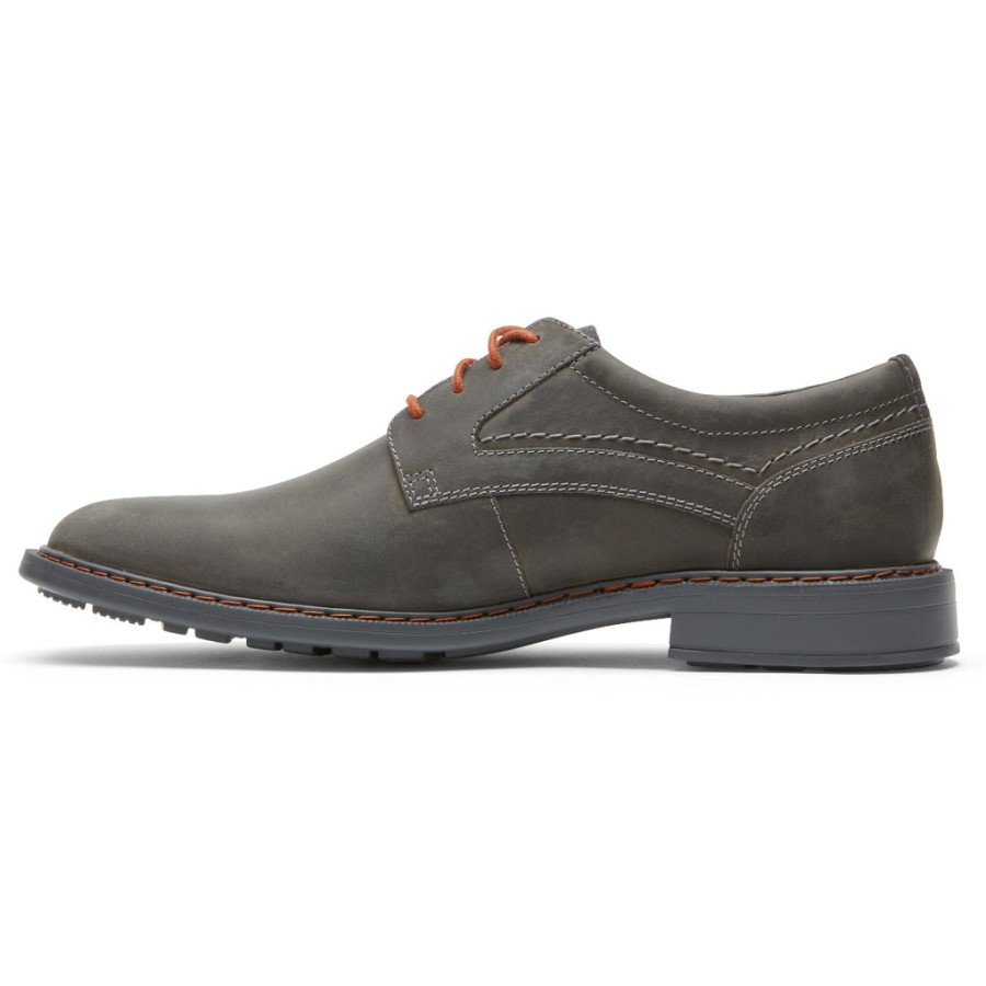 Rockport Men's Tanner Plain Toe Oxford Steel Grey