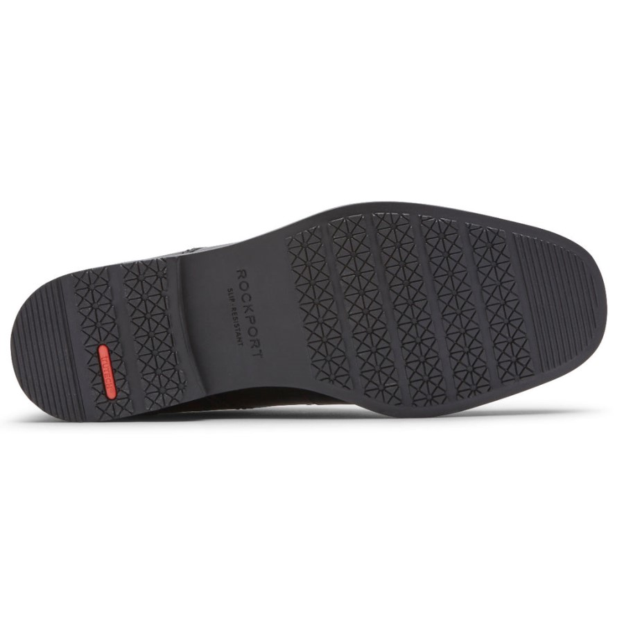 Rockport Men's Taylor Plain Toe Oxford-Waterproof Black