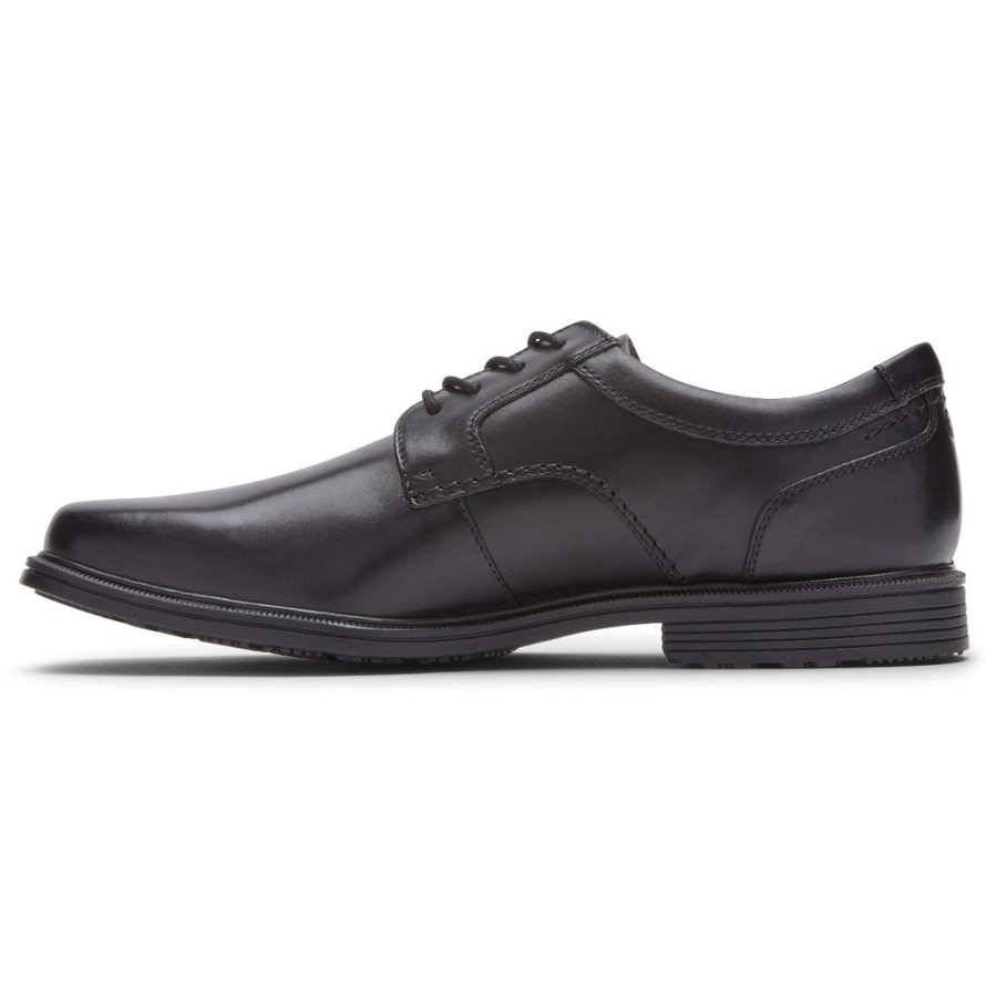 Rockport Men's Taylor Plain Toe Oxford-Waterproof Black