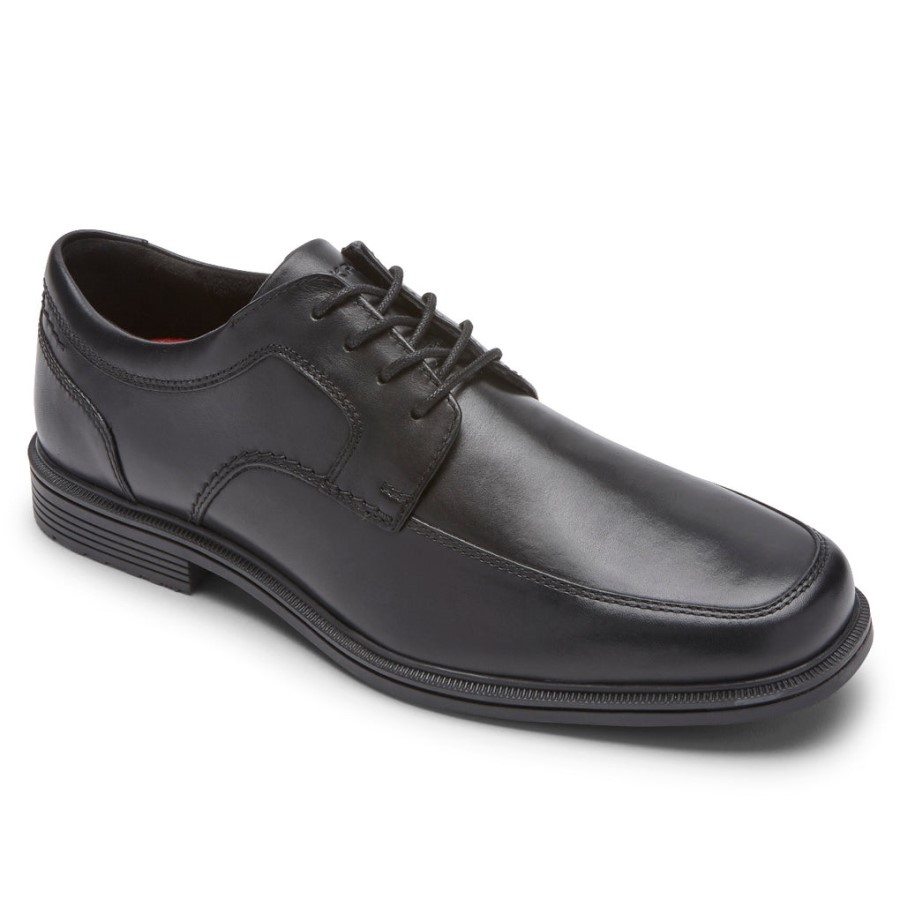 Rockport Men's Taylor Waterproof Apron Toe Oxford Black
