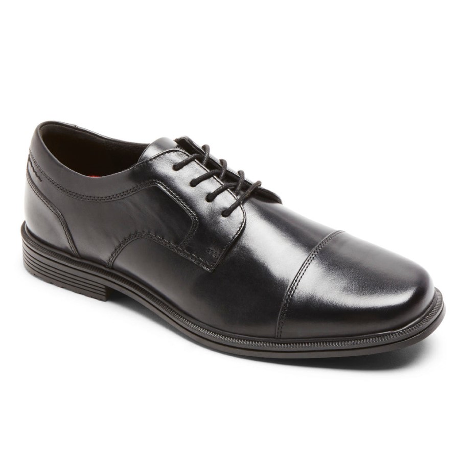 Rockport Men's Taylor Waterproof Cap Toe Oxford Black