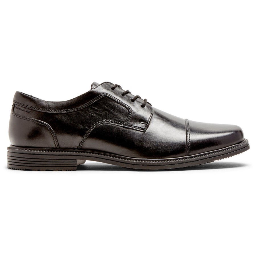 Rockport Men's Taylor Waterproof Cap Toe Oxford Black