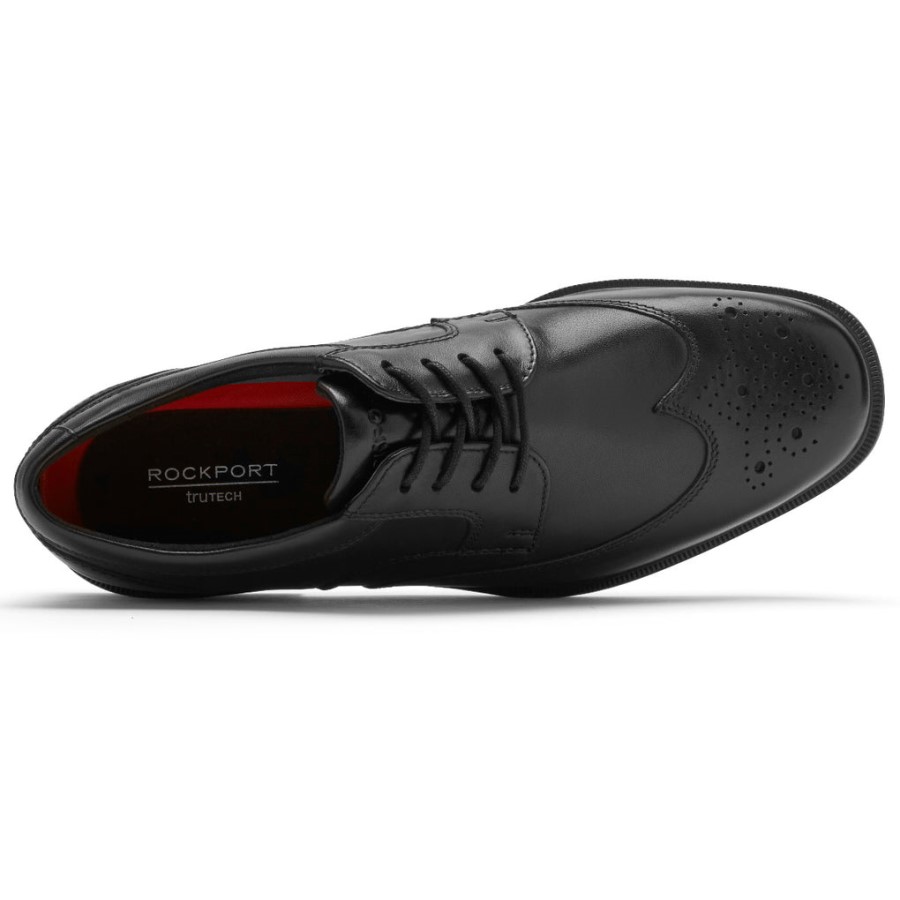 Rockport Men's Taylor Waterproof Wingtip Black