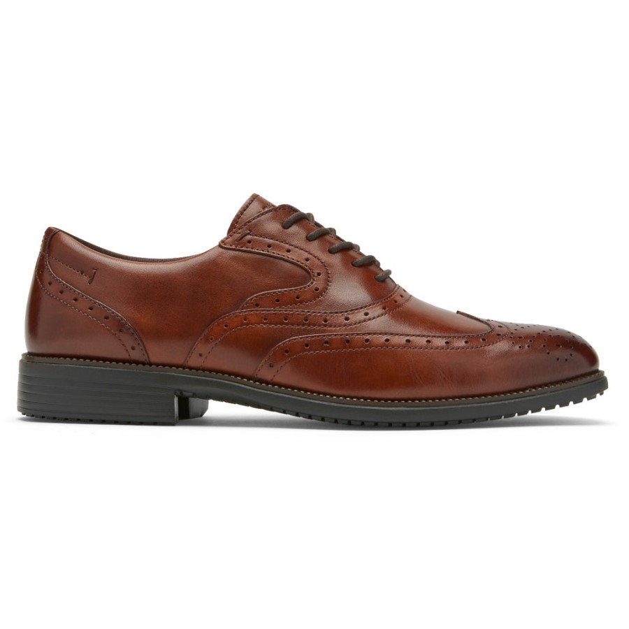 Rockport Men's Total Motion DresSport Wingtip Tan