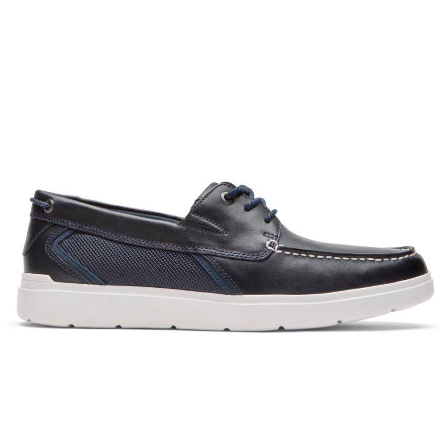 Rockport Men's Total Motion Lite Boat Shoe New Dress Blues