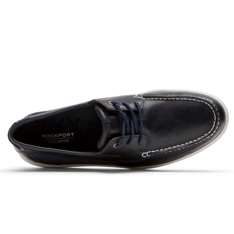Rockport Men's Total Motion Lite Boat Shoe New Dress Blues