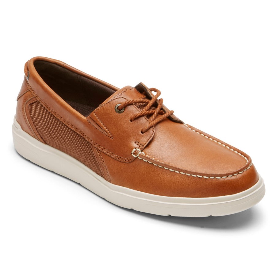 Rockport Men's Total Motion Lite Boat Shoe Tan