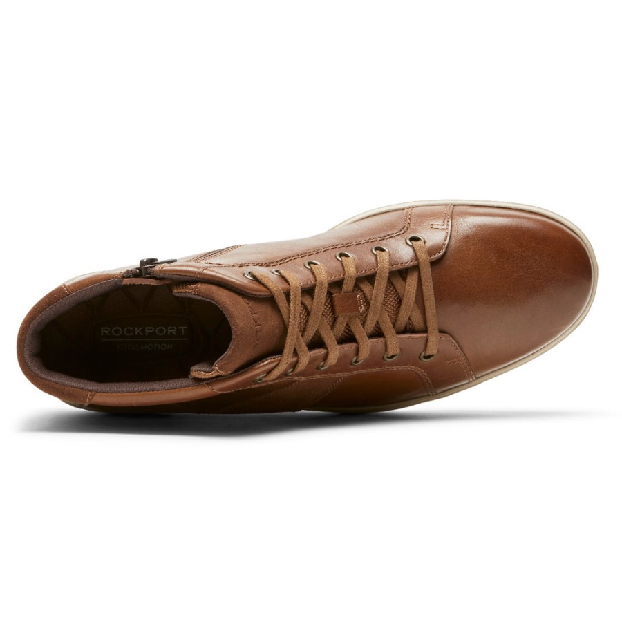 Rockport Men's Total Motion Lite Zip Sneaker Tan