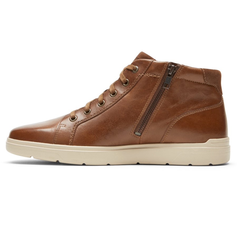 Rockport Men's Total Motion Lite Zip Sneaker Tan