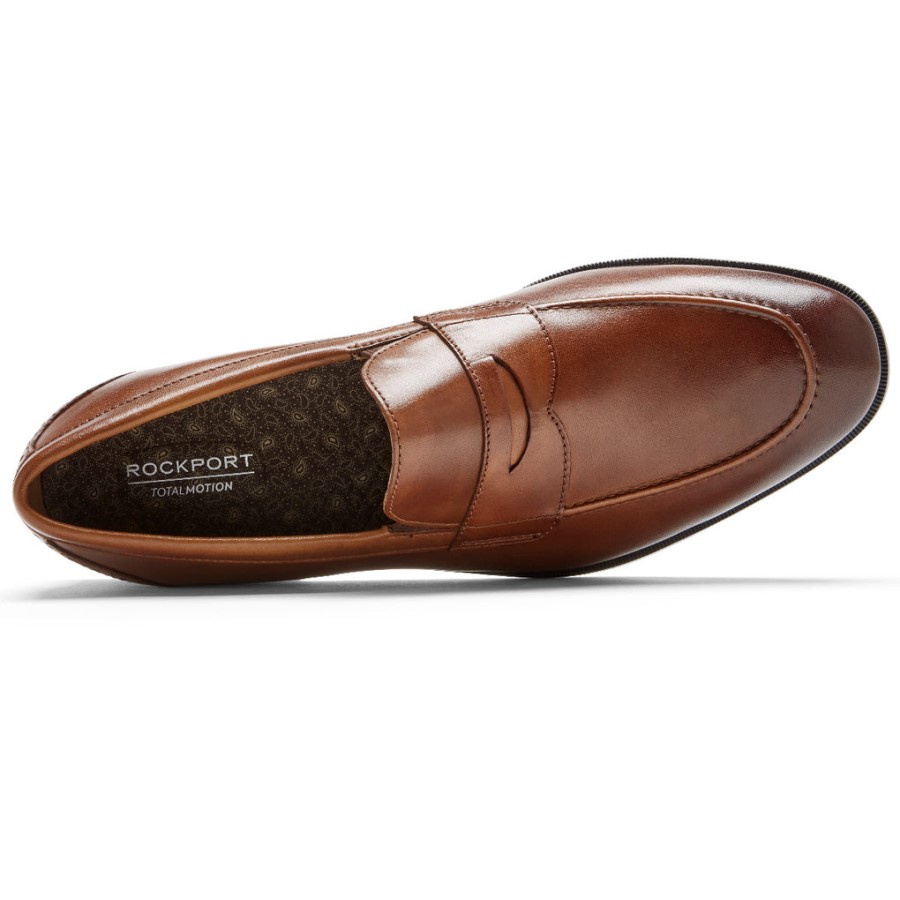 Rockport Men's Total Motion Office Penny Loafer British Tan