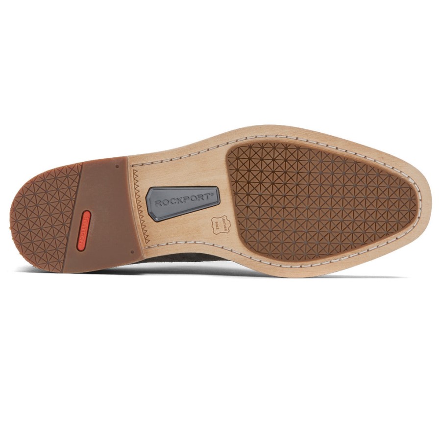 Rockport Men's Total Motion Office Wingtip Grey Suede
