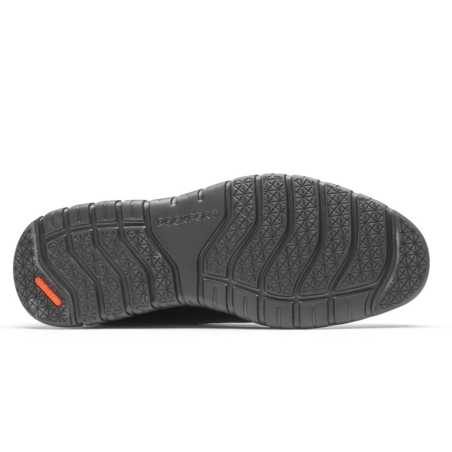 Rockport Men's Total Motion Sport Plain Toe Oxford Black Leather