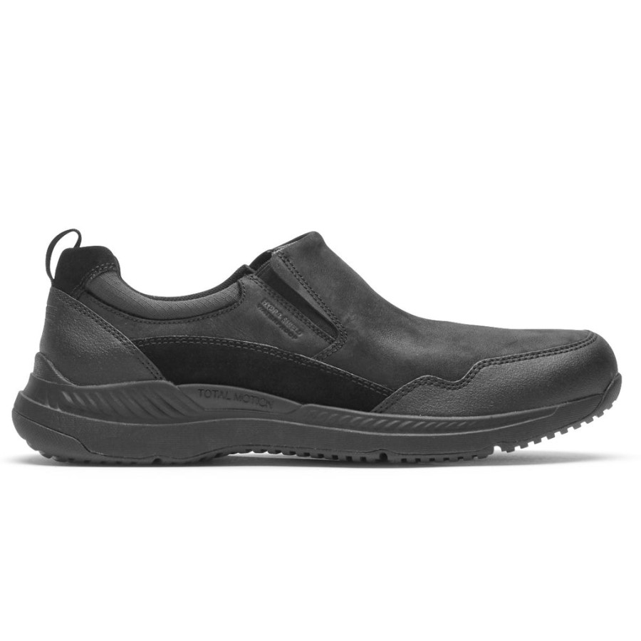 Rockport Men's Total Motion Trail Slip-On-Waterproof Black