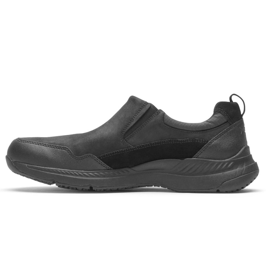 Rockport Men's Total Motion Trail Slip-On-Waterproof Black