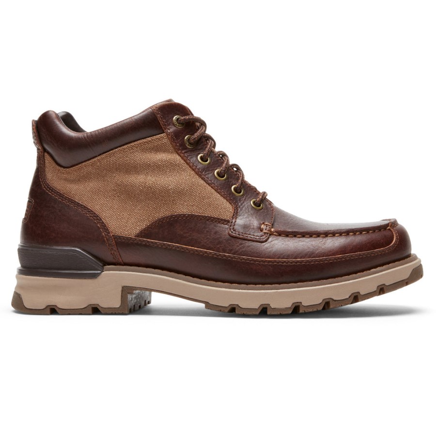 Rockport Men's Total Motion Trek Keota Boot-Waterproof Tan