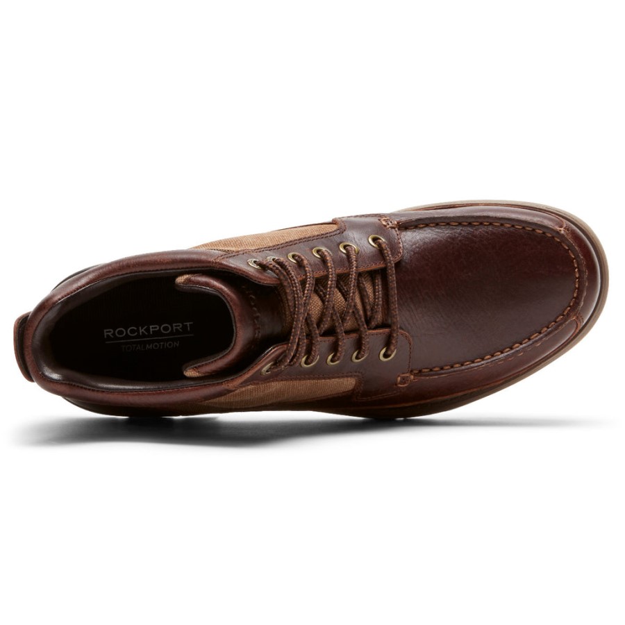 Rockport Men's Total Motion Trek Keota Boot-Waterproof Tan