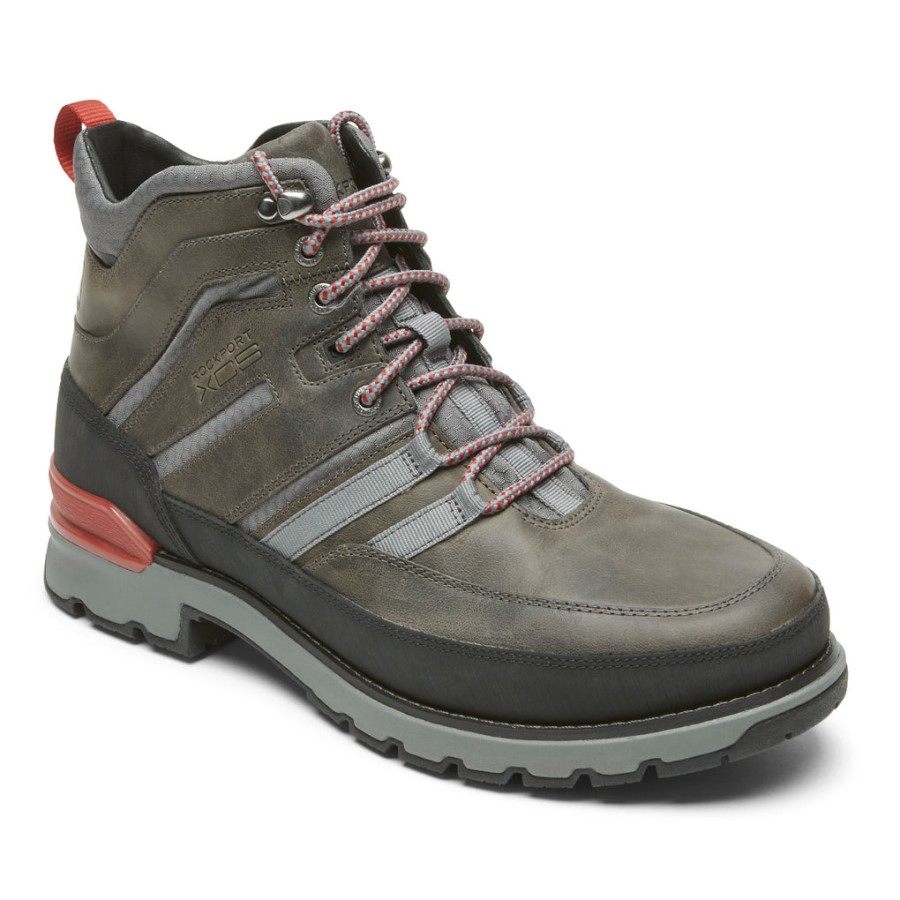 Rockport Men's Total Motion Trek Modern Boot-Waterproof Steel Grey