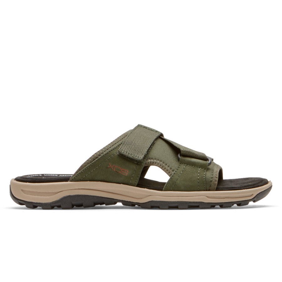 Rockport Men's Trail Technique II Velcro Slide Olive