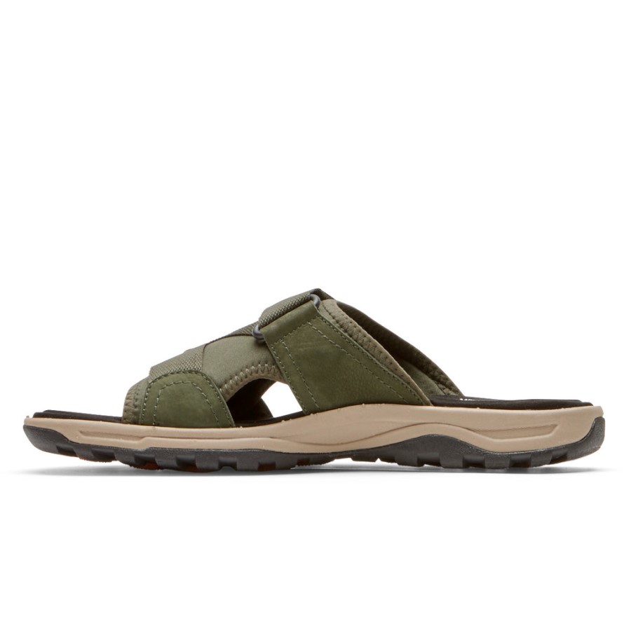 Rockport Men's Trail Technique II Velcro Slide Olive