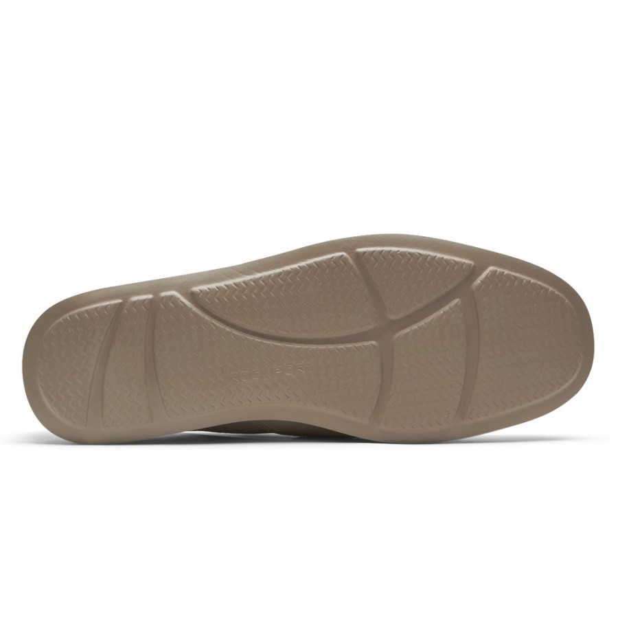 Rockport Men's Tucker Venetian Crush Back Loafer Rocksand