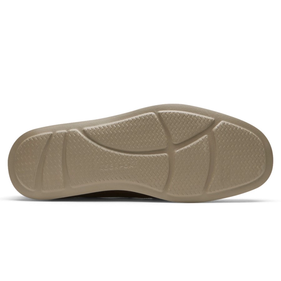 Rockport Men's Tucker Venetian Crush Back Loafer Tan