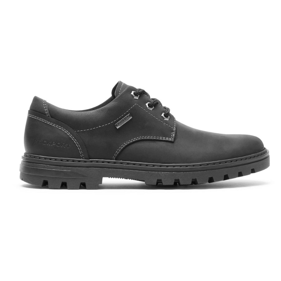 Rockport Men's Weather Or Not Oxford-Waterproof Black Leather