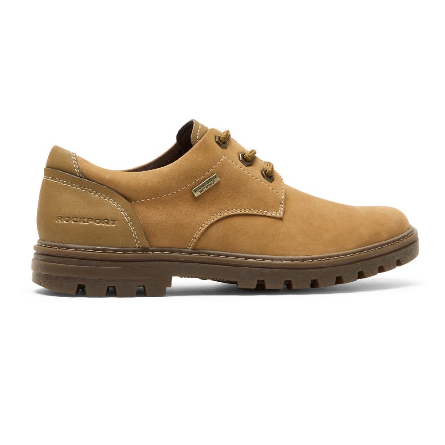 Rockport Men's Weather Or Not Oxford-Waterproof Wheat Nubuck