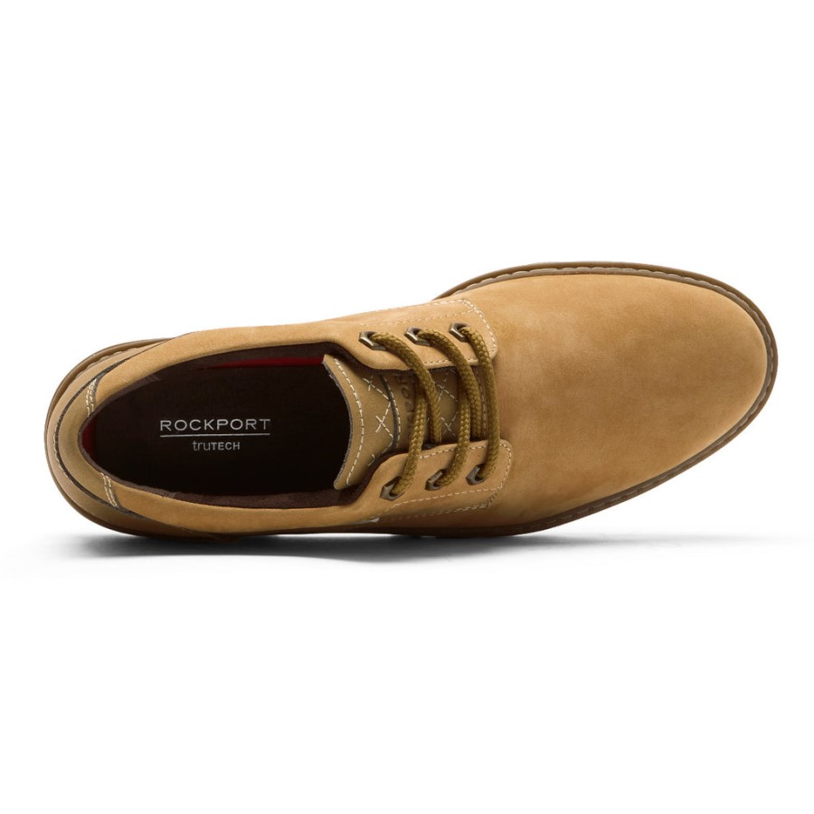 Rockport Men's Weather Or Not Oxford-Waterproof Wheat Nubuck